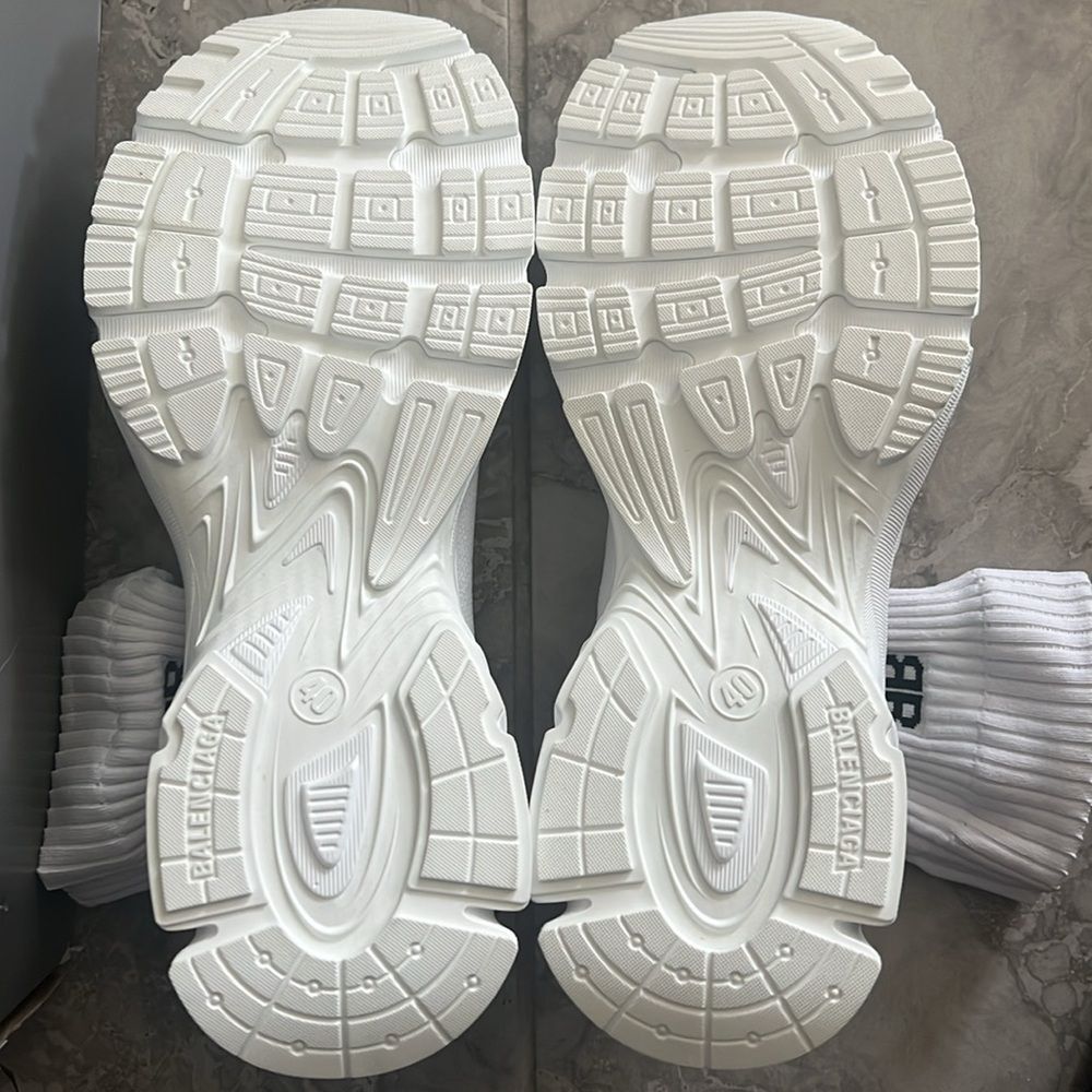 Balenciaga Speed 3.0 Knit High Top Sock Sneakers in White, New, Size 40 - Picture 10 of 16